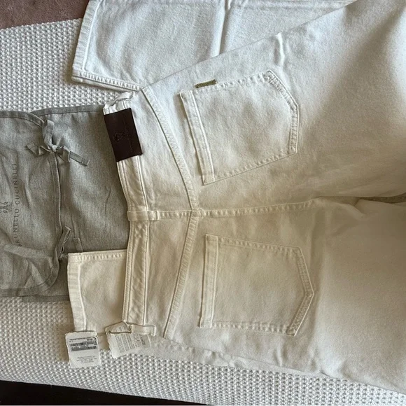 Brunello Cucinelli White Jeans
